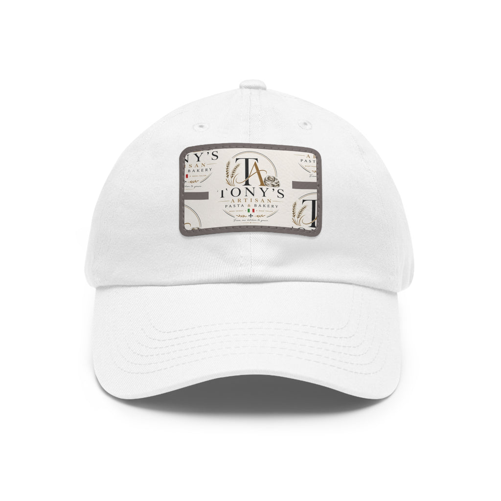 Dad Hat — Vintage Tony's Leather Patch Baseball Cap