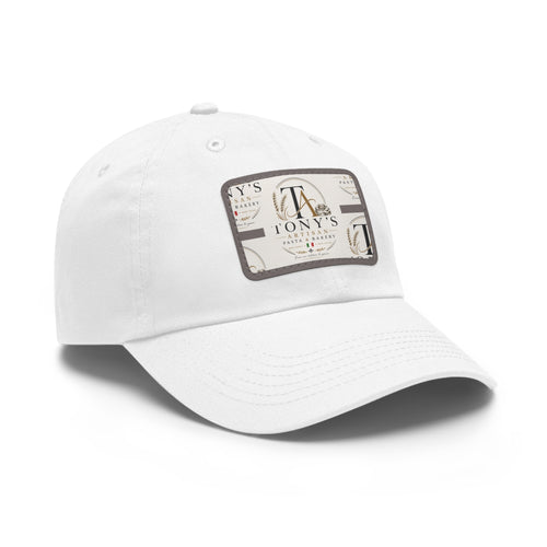Dad Hat — Vintage Tony's Leather Patch Baseball Cap